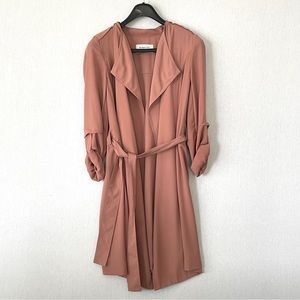 Aritzia Trench Coat in Dusty Rose